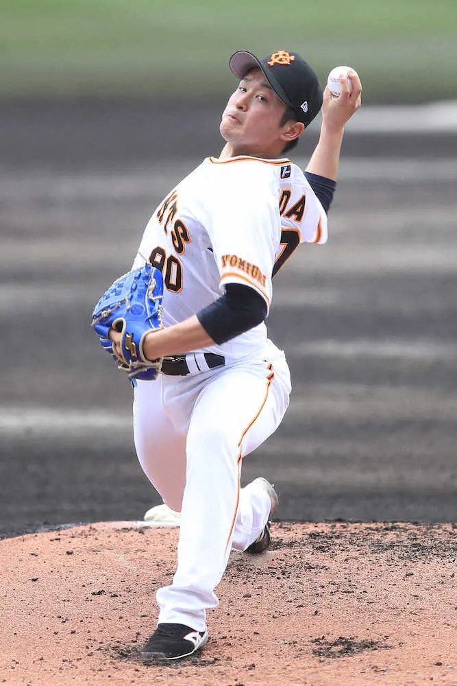 【画像・写真】巨人・戸田　練習試合・広島戦で3回無失点　「もう少しコントロールを」