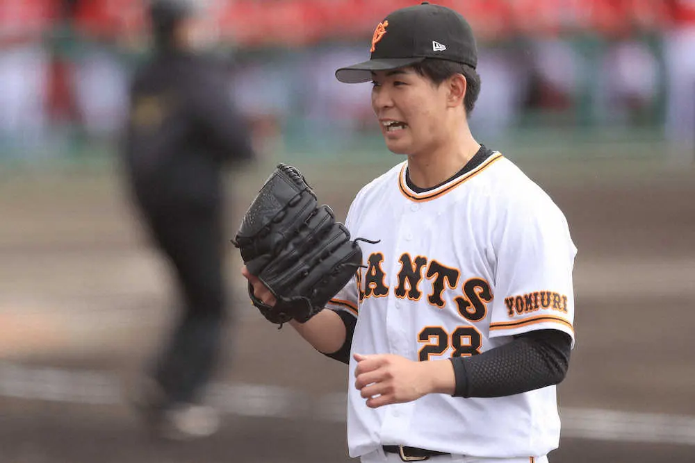 【画像・写真】巨人ドラ2左腕山田1軍デビュー　「腕を振るということを意識」2回無失点