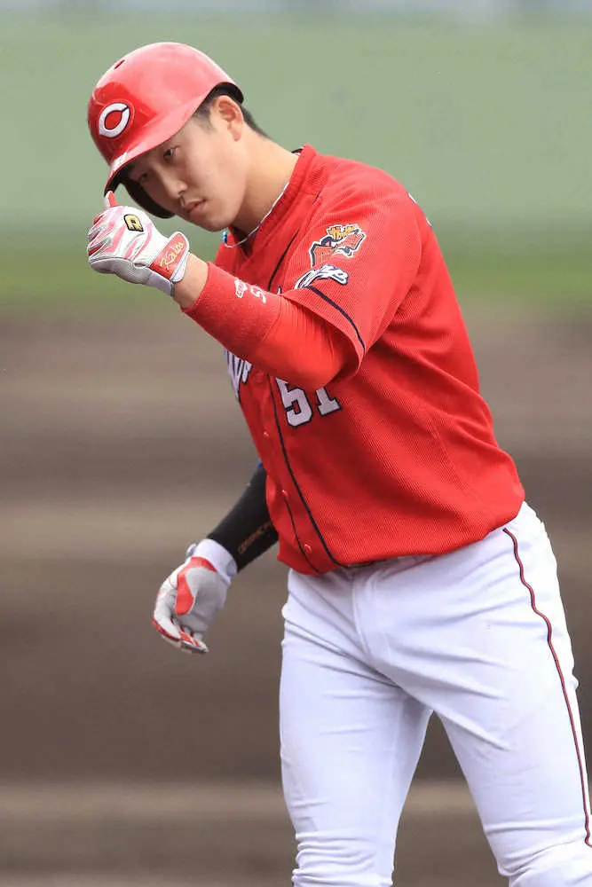 【画像・写真】5番もあり！　広島・小園が「マルチ＆V撃」で躍動　佐々岡監督「ひと皮むけた」