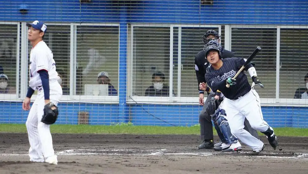 【画像・写真】ロッテドラ１・松川　攻守で猛アピール中!朗希と開幕戦最年少38歳バッテリーだ！