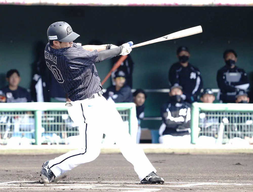 【画像・写真】ロッテの“イケトラ”コンビが開幕1軍猛アピール　ドラ2池田が先頭弾＆ドラ1松川2安打プロ初打点