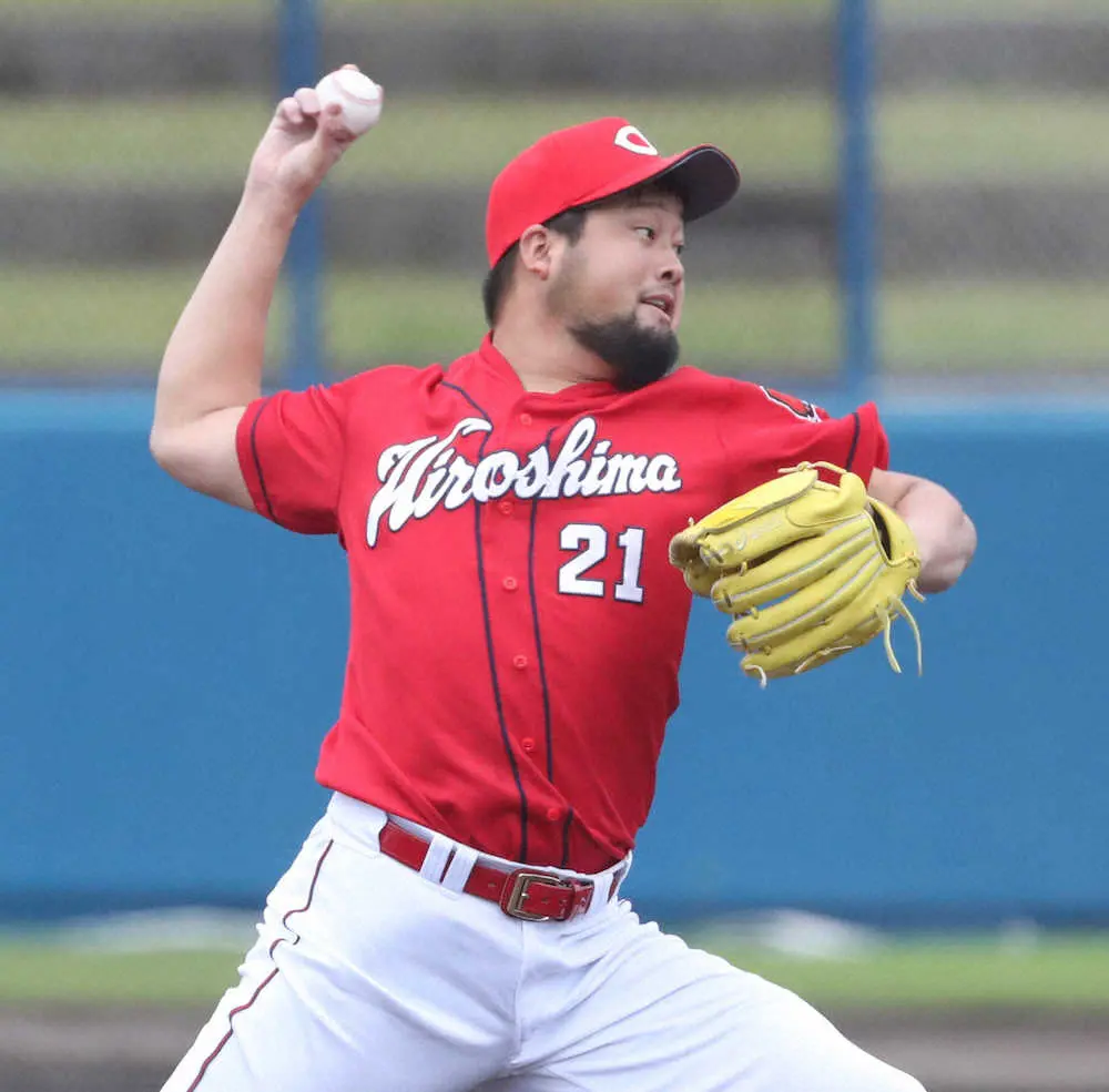【画像・写真】守護神復活の予感！　広島・中崎が1回3Kで無失点　2月で、はや150キロ！あの頃の直球が戻ってきた