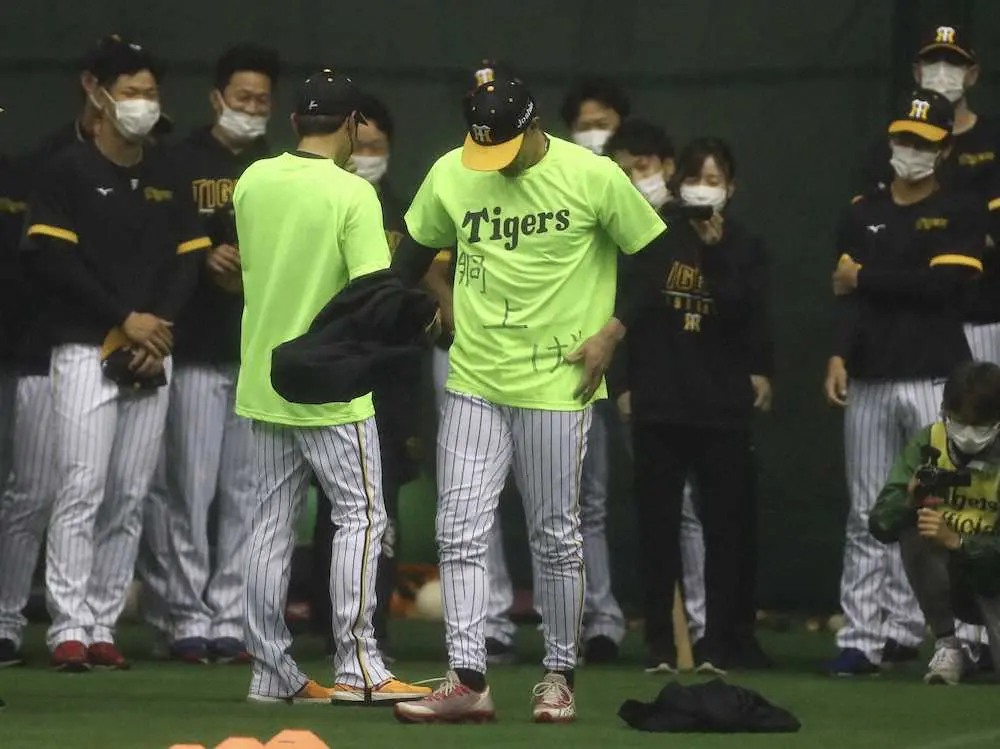 【画像・写真】阪神・矢野監督が宜野座で3度“胴上げ”　糸井と西勇が音頭取り有終の美“予行演習”