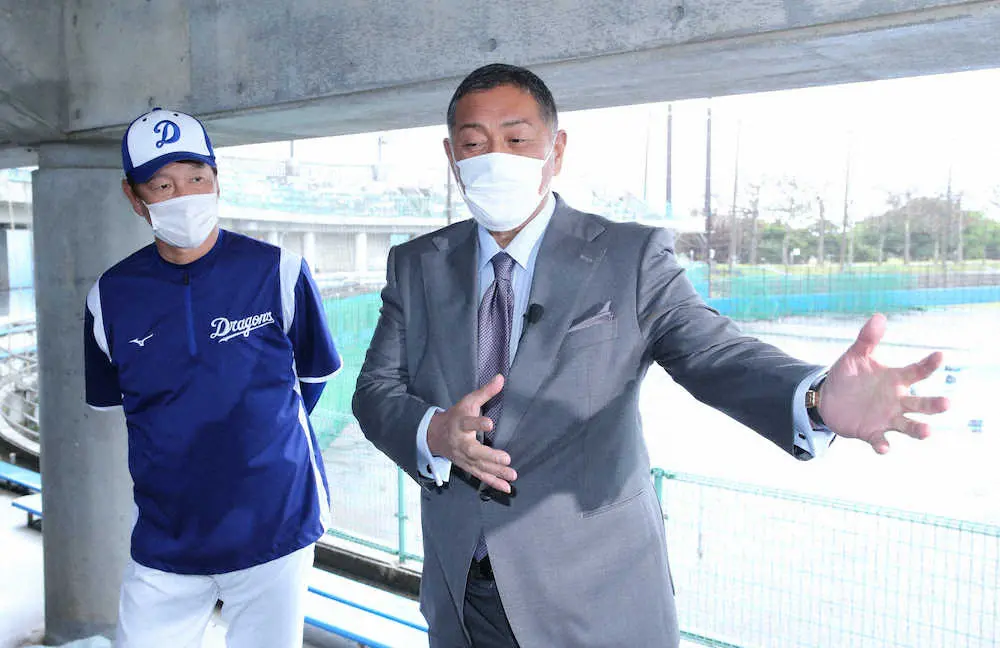 【画像・写真】清原和博氏　再会、指導、人命救助…“激動の2日間”立浪&片岡ドラゴンズに感謝とPL級期待