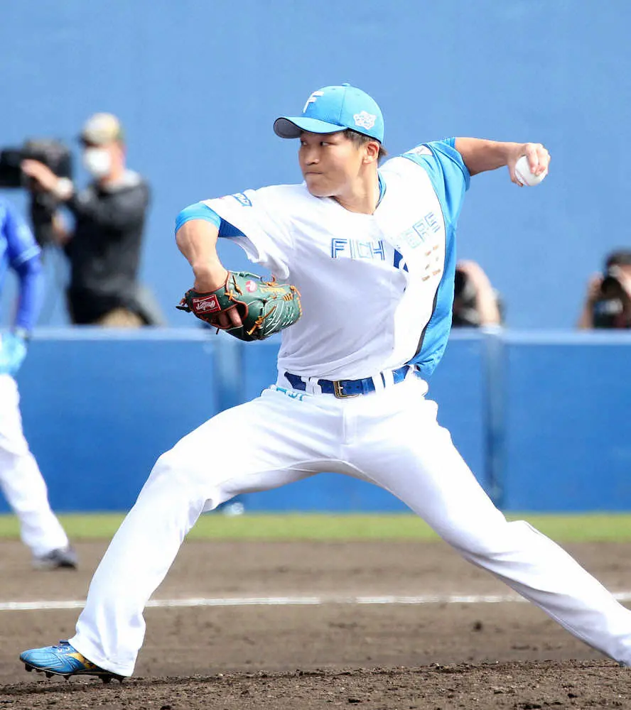【画像・写真】日本ハム・ドラ6長谷川威　満点デビュー！初対外試合で1回無安打無失点