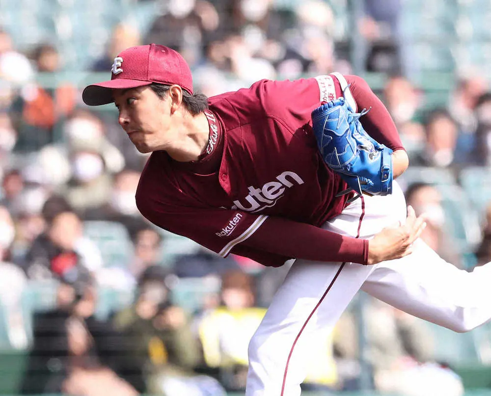 【画像・写真】楽天・岸　4回1安打無失点でほぼ完璧な仕上がり　松井裕は1回3者凡退も「全体的に投げ急いでいた」