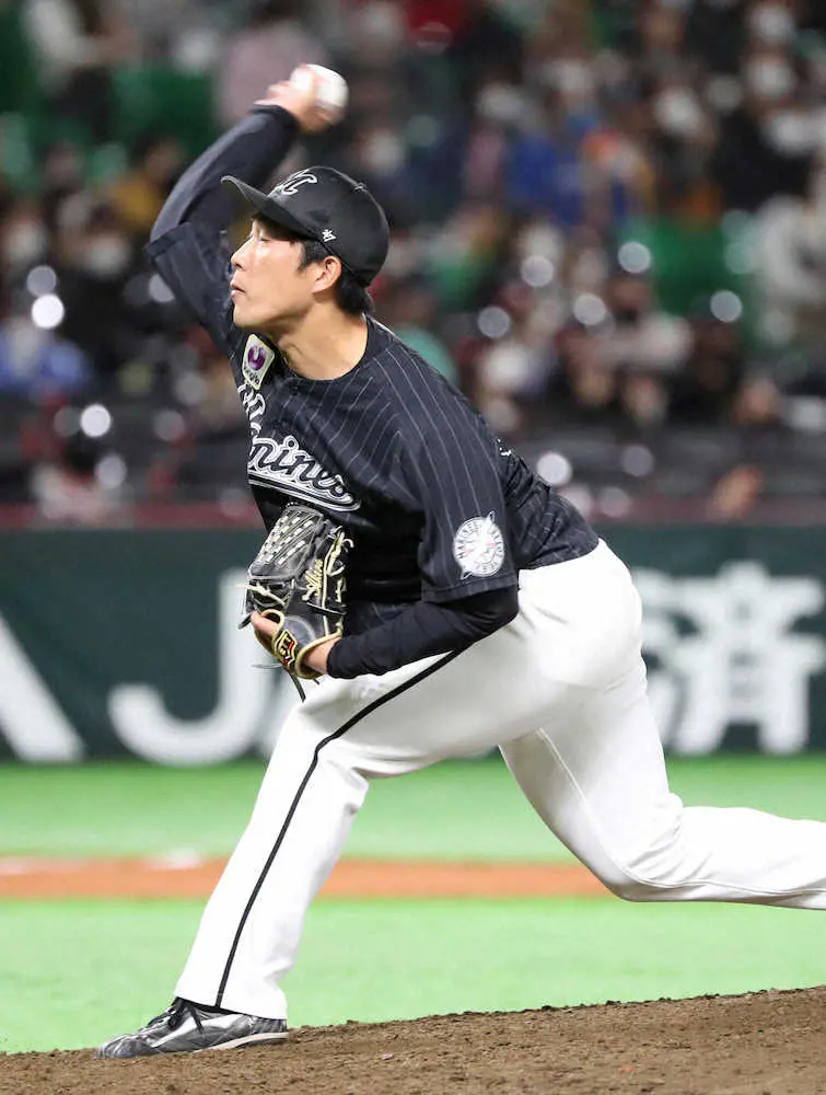 【画像・写真】ロッテのドラ5八木　自己最速タイとなる153キロで9回を3人斬り