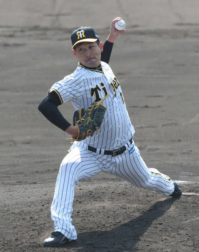 【画像・写真】ピッチを上げてきた阪神・岩崎　2軍のシート打撃登板で「貫禄」投球　今年も心配無用