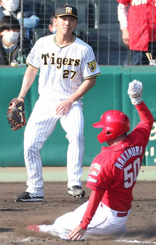 【画像・写真】阪神・伊藤将　高い球“要修正”　6回に3連打され2失点も8、9回は無失点「残り試合は初回を大切に」