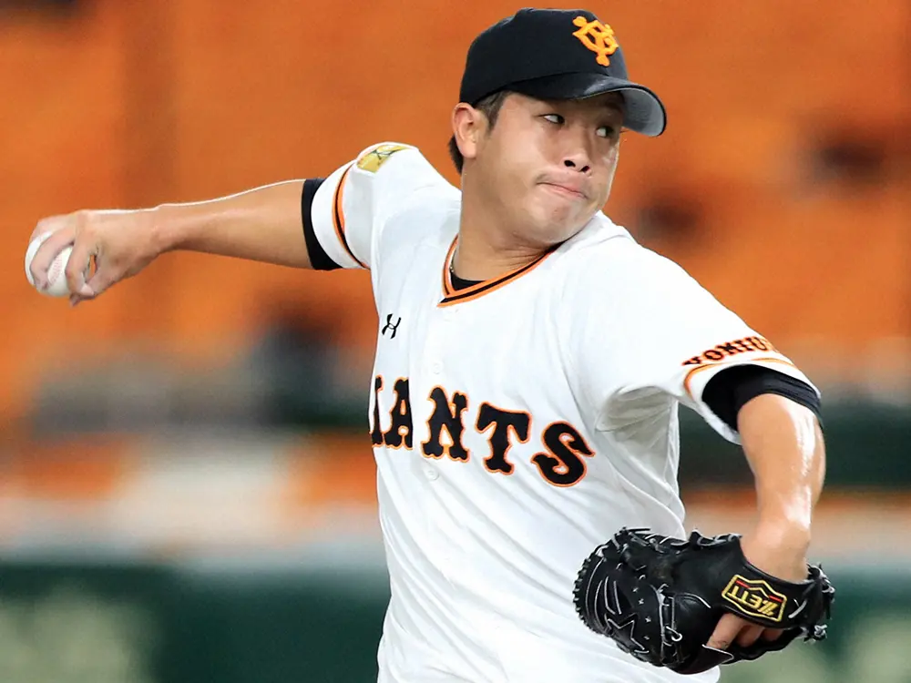 【画像・写真】巨人・育成の鍬原が猛アピール　1回完全で実戦6試合5回1/3無失点