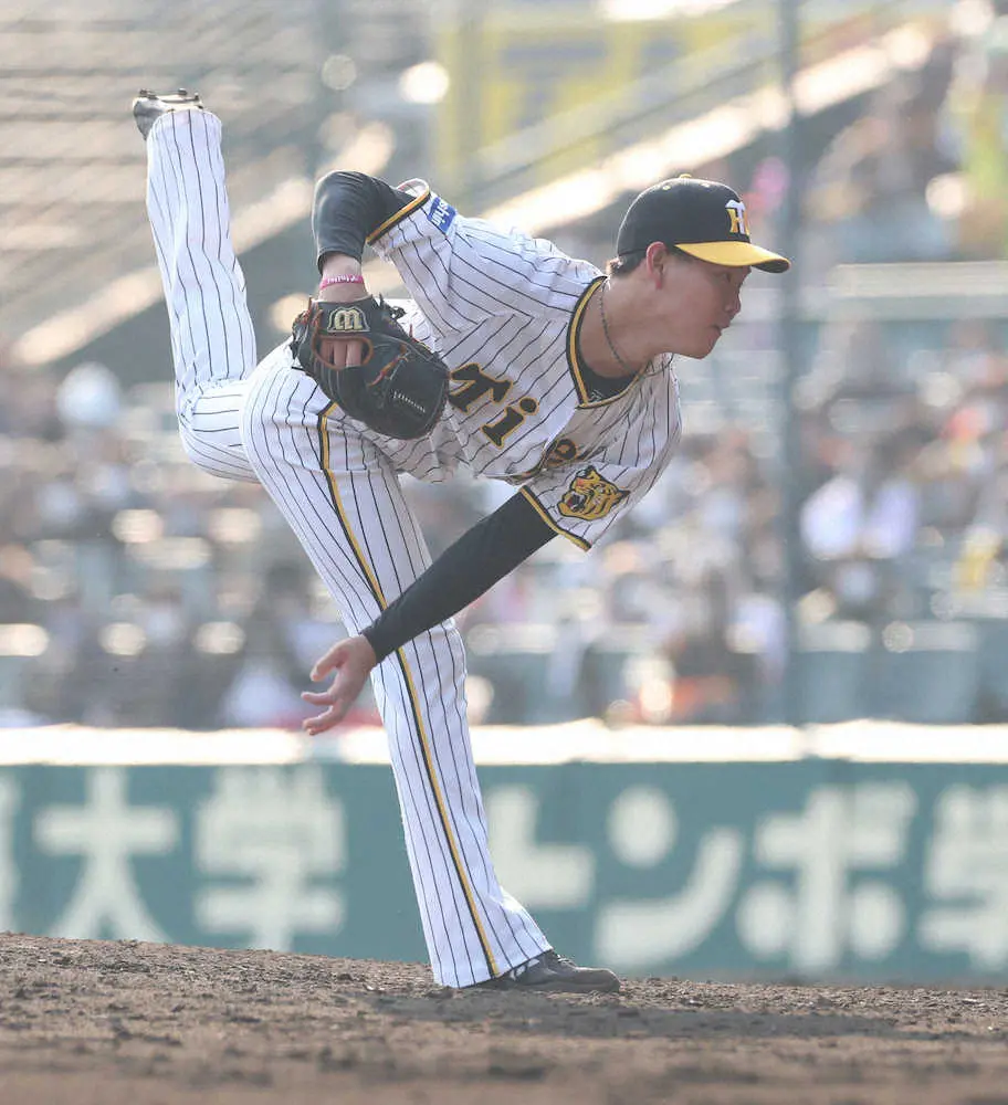 【画像・写真】「7回の男」名乗りだ　阪神・湯浅が2回完全、及川も1回無失点　若虎がチーム救うアピール合戦