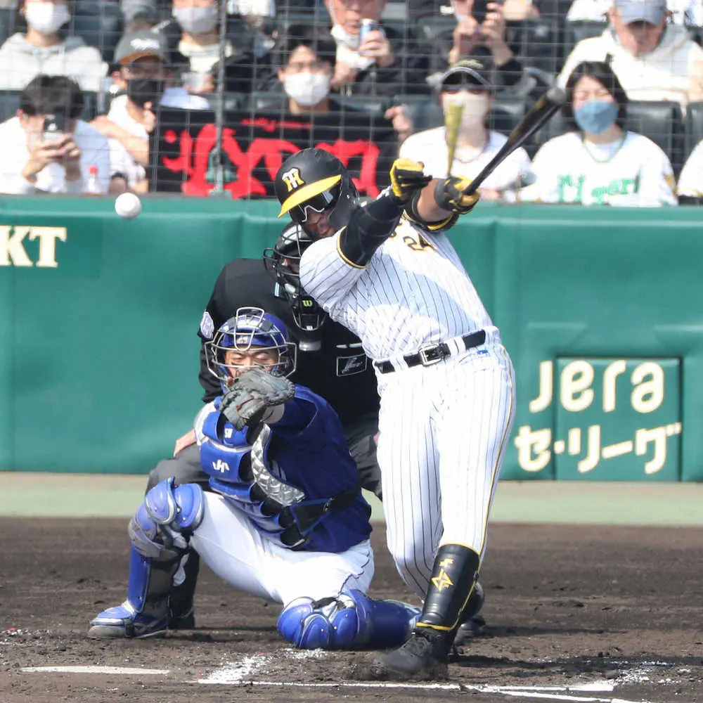 【画像・写真】気温とともに上昇中　阪神・5番の大山が2戦連続打点　6番のロハスは5試合連続安打