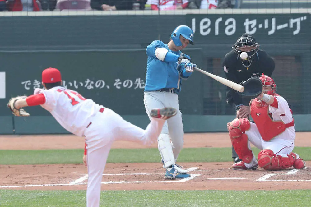 【画像・写真】日本ハム・浅間　“上沢監督”に続き“近藤監督”の3番に起用応えるV打「気合を入れていった」