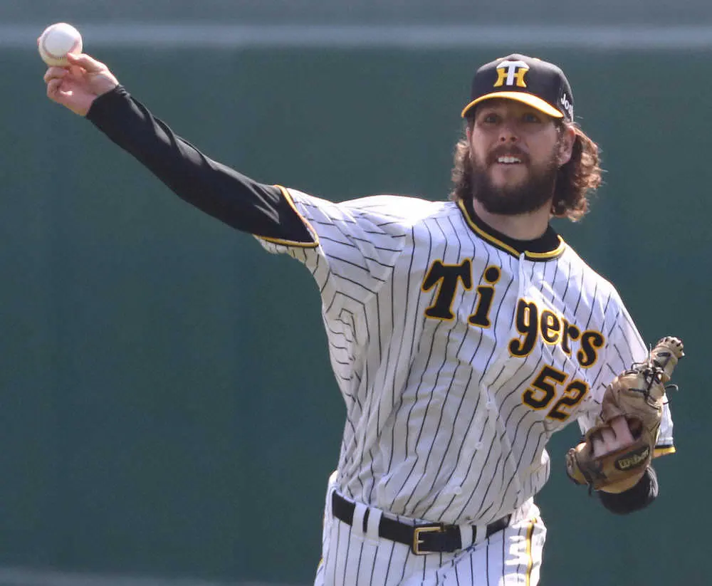 【画像・写真】阪神・ウィルカーソン　15日にも来日後初のブルペン入り　金村投手コーチは「プラン組んでいく」