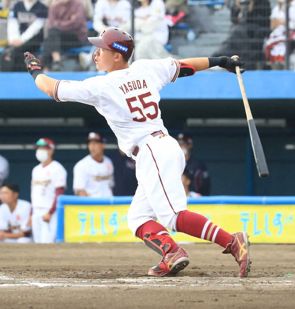 【画像・写真】楽天「東北のゴジラ」ルーキー安田がオープン戦初のマルチ安打＆タイムリー