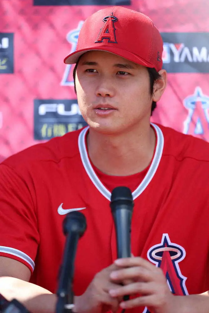 【画像・写真】エンゼルス大谷翔平が初ブルペンで24球　最有力候補の開幕投手は「やってみたいなというのはもちろん」