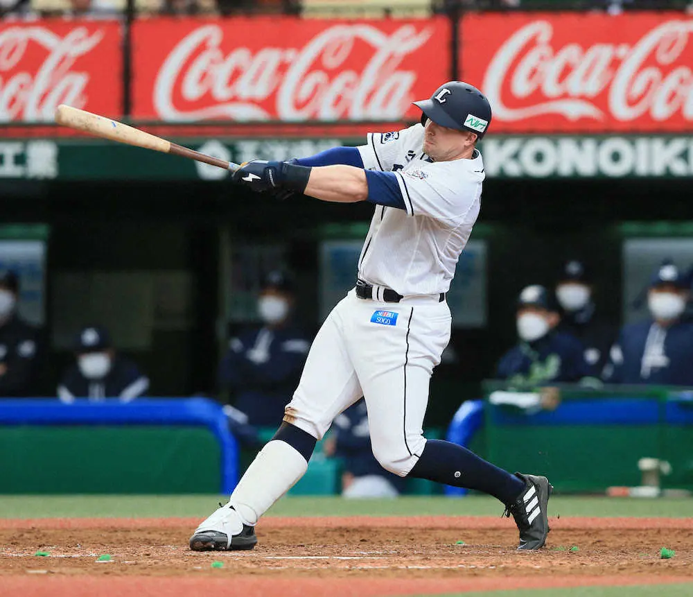 【画像・写真】西武新外国人・オグレディ　来日初安打＆初適時打で初打点「凄くいいパフォーマンスができた」