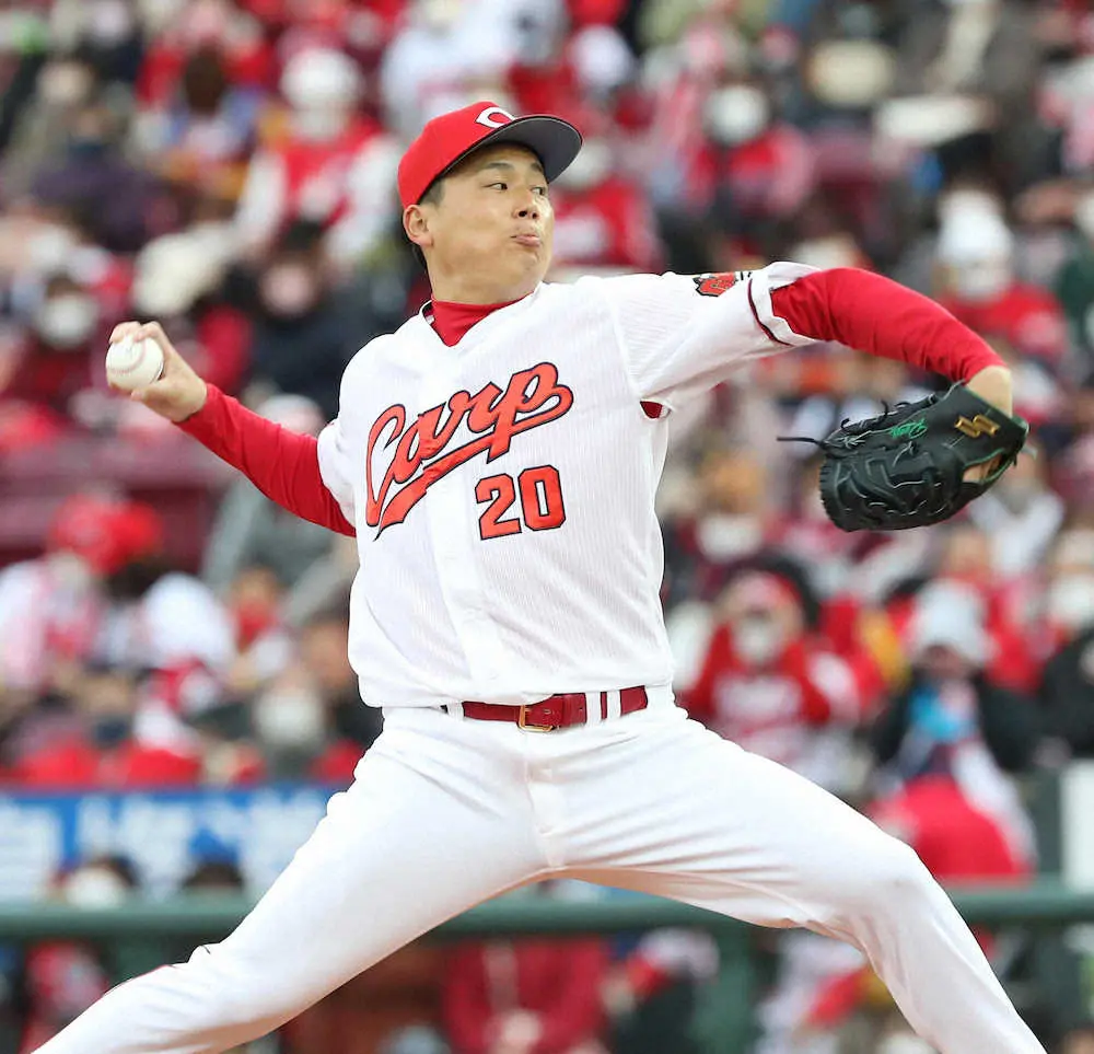 【画像・写真】広島・栗林　3試合ぶり零封にホッ!!開幕へ気合「自分の力を信じて投げ込む」