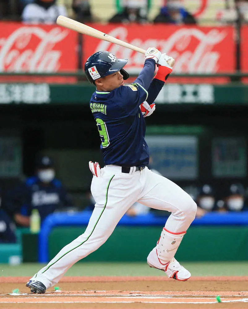 【画像・写真】自主隔離明けのヤクルト・塩見が1番・中堅で即出場し三塁打
