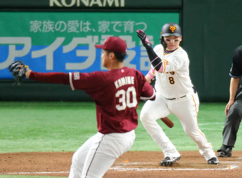 【画像・写真】巨人・丸　3の3でOP戦締め！マー君からフェン直二塁打＆バックスクリーン弾の後は小峯153キロ撃ち