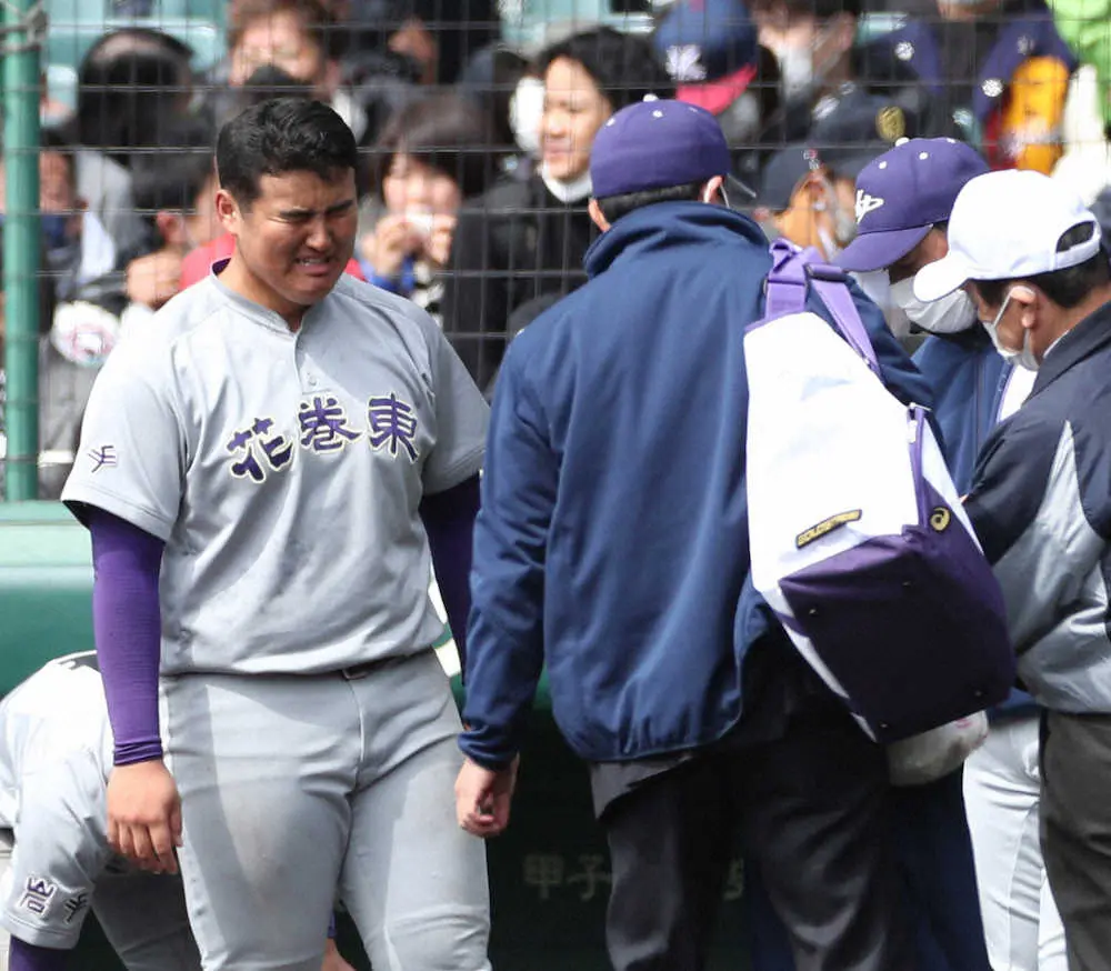 【画像・写真】花巻東　通算56号・佐々木麟太郎は無安打　父・洋監督　夏へ「速球、低め対策して伸ばしていきたい」