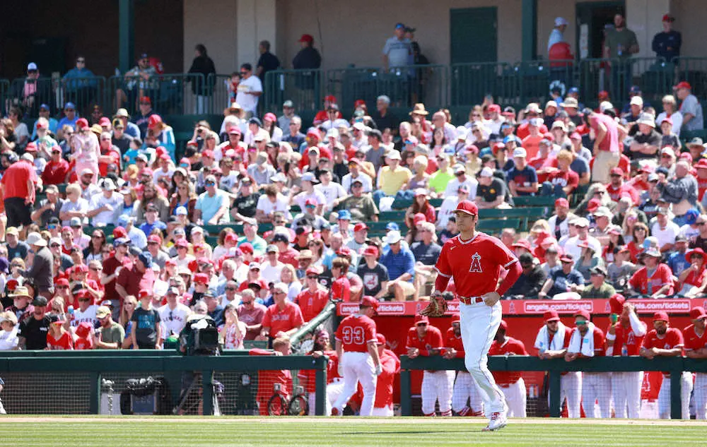 【画像・写真】エンゼルス・大谷、今季実戦初登板で直球最速159キロ「感覚良く投げられたので良かった」