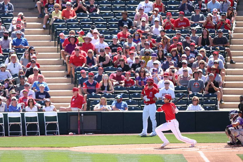 【画像・写真】エンゼルス大谷　ロッキーズ戦で「1番・DH」で出場　3打数無安打1打点