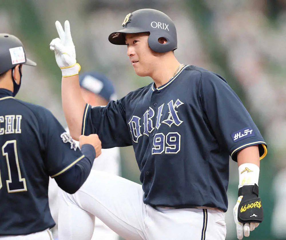 【画像・写真】お待たせ！オリックス・杉本　今季初安打となる先制適時打「チャンスをいかすことができてよかった」