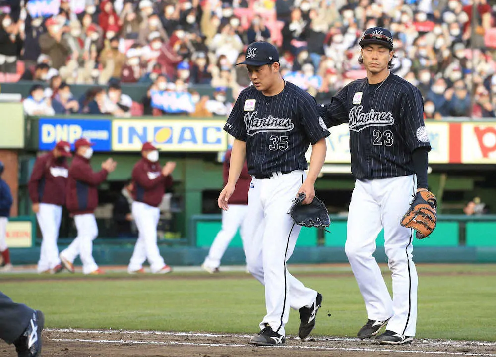 【画像・写真】ロッテ開幕2連勝ならず　9回2死から同点、延長11回でサヨナラ負け　井口監督「仕方ない」