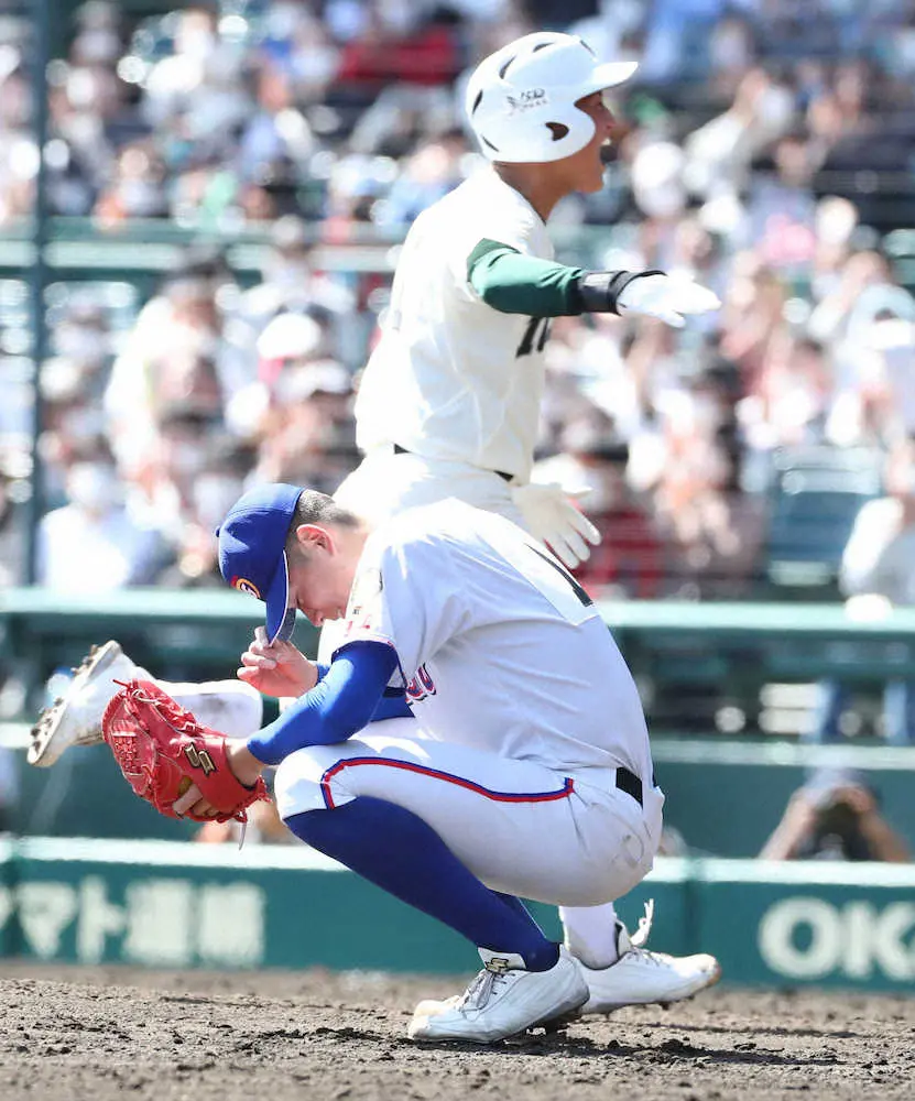 【画像・写真】明秀学園日立・猪俣　フォーク打たれサヨナラ負け「真っすぐで押せなかったことに後悔」