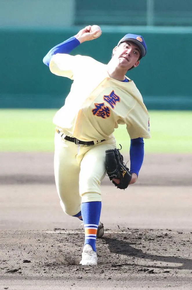 【画像・写真】星稜・マーガード　爪割れても自己最速141㌔　先発6回1失点「痛みも違和感もなくて、全然いけました」