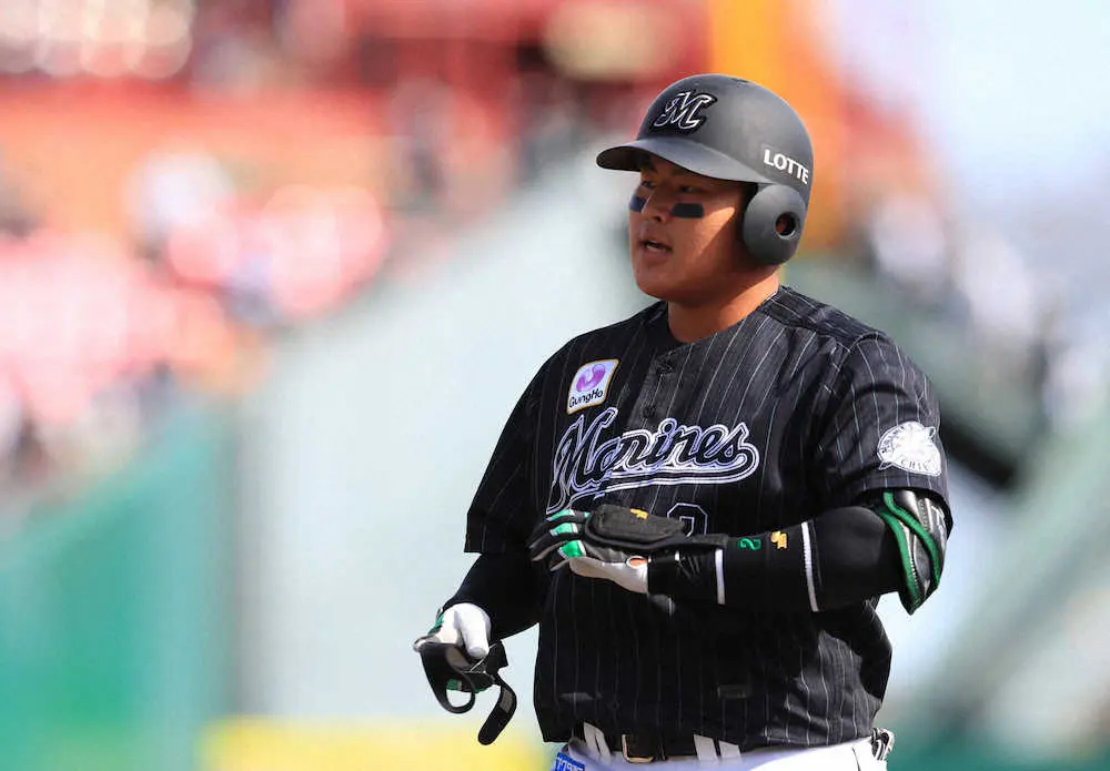 【画像・写真】ロッテのドラ1位・松川　プロ2試合目でプロ初安打＆マルチ安打達成