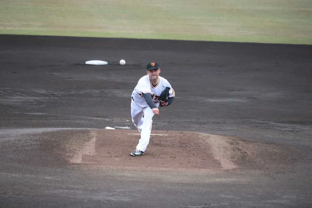 【画像・写真】巨人・アンドリース　来日初登板は3回1失点「順調に来ている」手応え