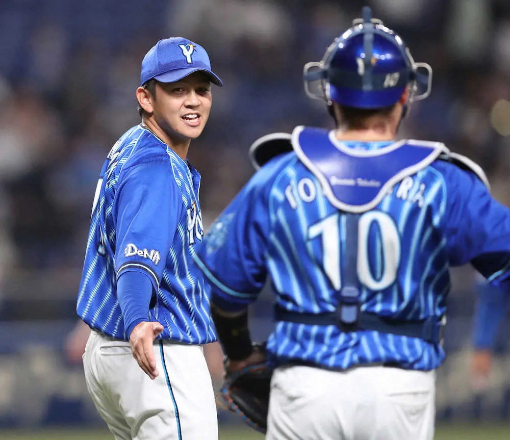 【画像・写真】DeNA・山崎　やり返した今季初セーブ、27日広島戦で3失点逆転負けのショック払しょく