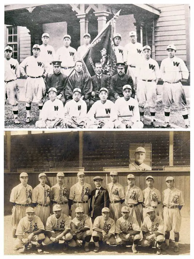 1921 大正10 年に対戦した和歌山中 上 とバンクーバー朝日軍の選手たち スポニチ Sponichi Annex 野球