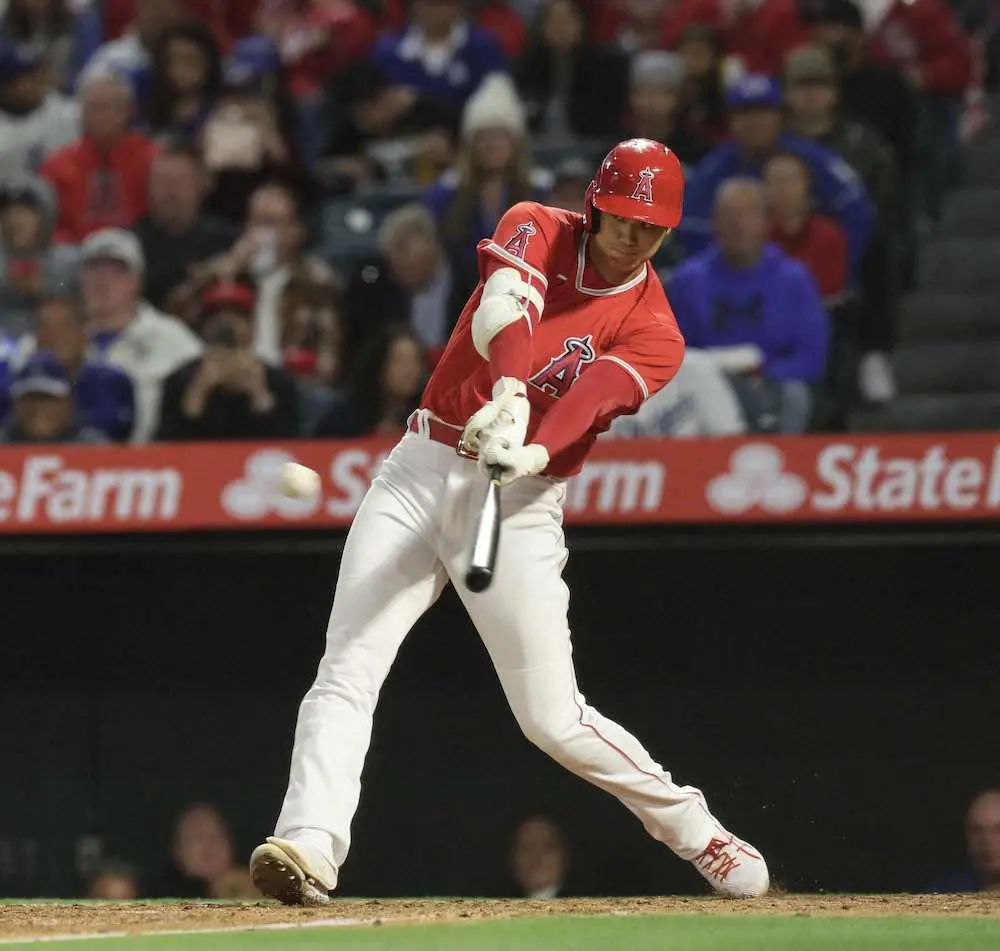 【画像・写真】エンゼルス大谷がオープン戦3号ソロ！　ドジャースの開幕投手ビューラー討ち