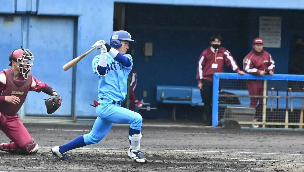 【画像・写真】日体大・矢沢　「4番・DH」で今季1号！開幕から7打数連続安打