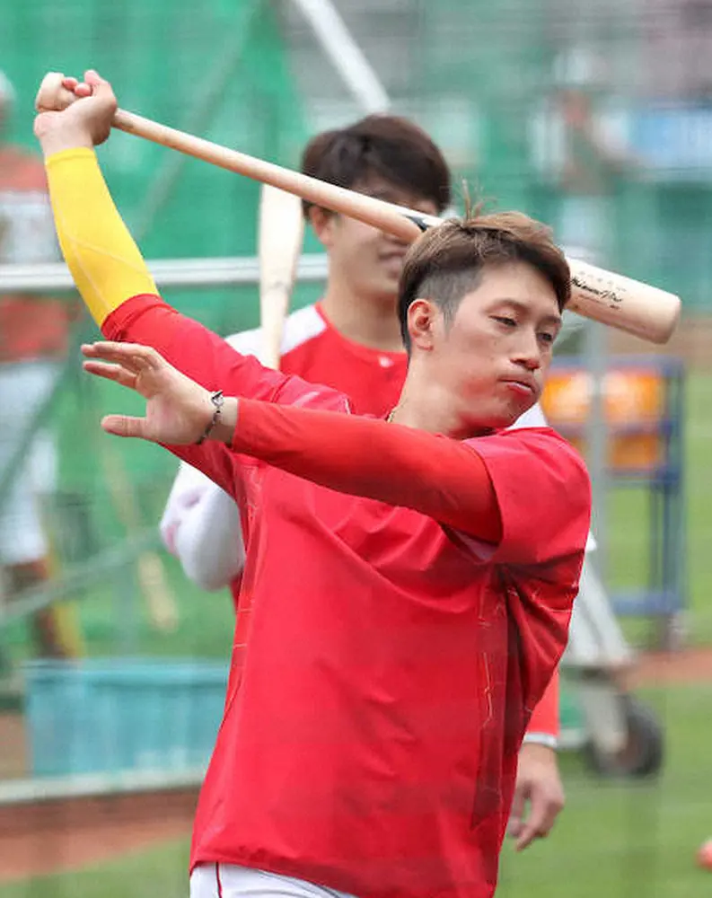 【画像・写真】広島・西川　G倒で再ダッシュだ　6連勝中の相手叩けば「こっちが乗っていける」