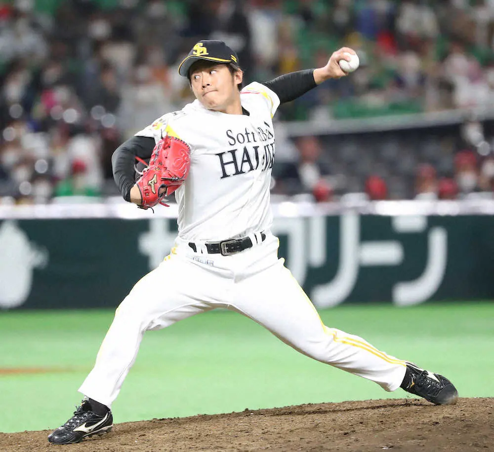 【画像・写真】ソフトバンク田浦が今季初登板　1回完全はなまる投球にフミマルと叫ばれ笑顔