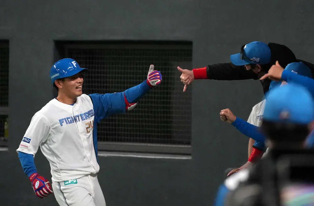 【画像・写真】日本ハム・野村佑希、復帰2戦目で今季1号　4連敗中のチームに活力生む先制弾