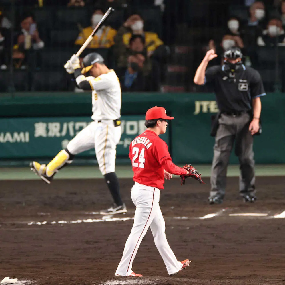 【画像・写真】どうだっ！広島ドラ1・黒原　大学時代の“天敵”佐藤輝に雪辱「ビビらずに投げられた」