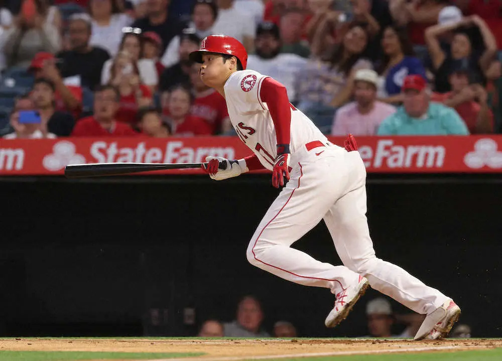 【画像・写真】エンゼルス・大谷　4試合連続で1番起用　試合前には開幕戦以来のキャッチボール