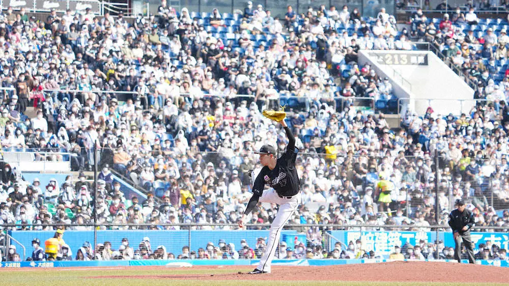 【画像・写真】ロッテ・佐々木朗希　6回まで完全投球14K!　歴史的快投　プロ野球新だ世界記録だ13者連続奪三振　