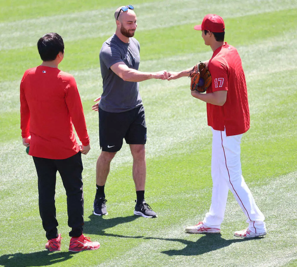 【画像・写真】エンゼルス大谷　6試合連続1番起用　試合前にブルペン32球