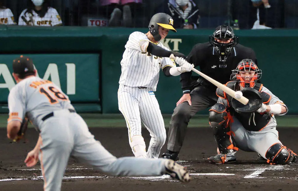 【画像・写真】阪神　初回から満塁逸機　適時打なしは53イニングも難敵菅野に対し積極的な初球攻め