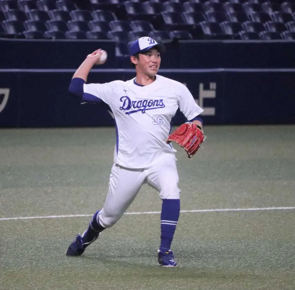 【画像・写真】中日・岡野　柳カーブで28歳バースデー白星だ「攻めていければ」　16日・広島戦で今季初登板初先発　