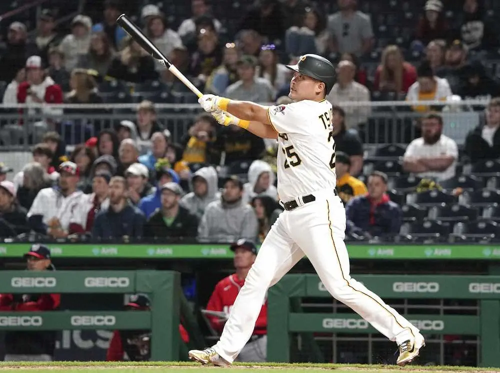 【画像・写真】パイレーツ・筒香　4試合ぶり安打で勝利に貢献「何も焦りはなかった」