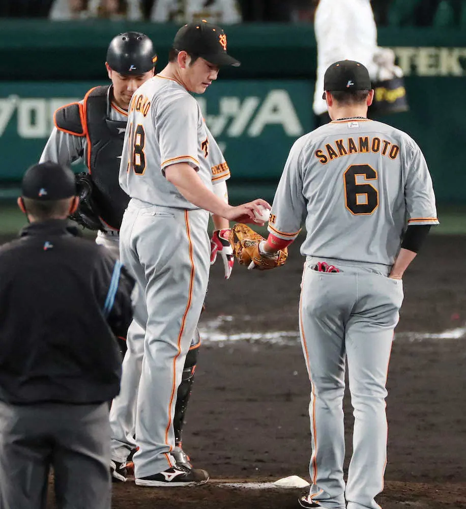 【画像・写真】巨人・菅野が甲子園で4年ぶり黒星　6回1/3を2失点で力投も無援…「次は長いイニングを」