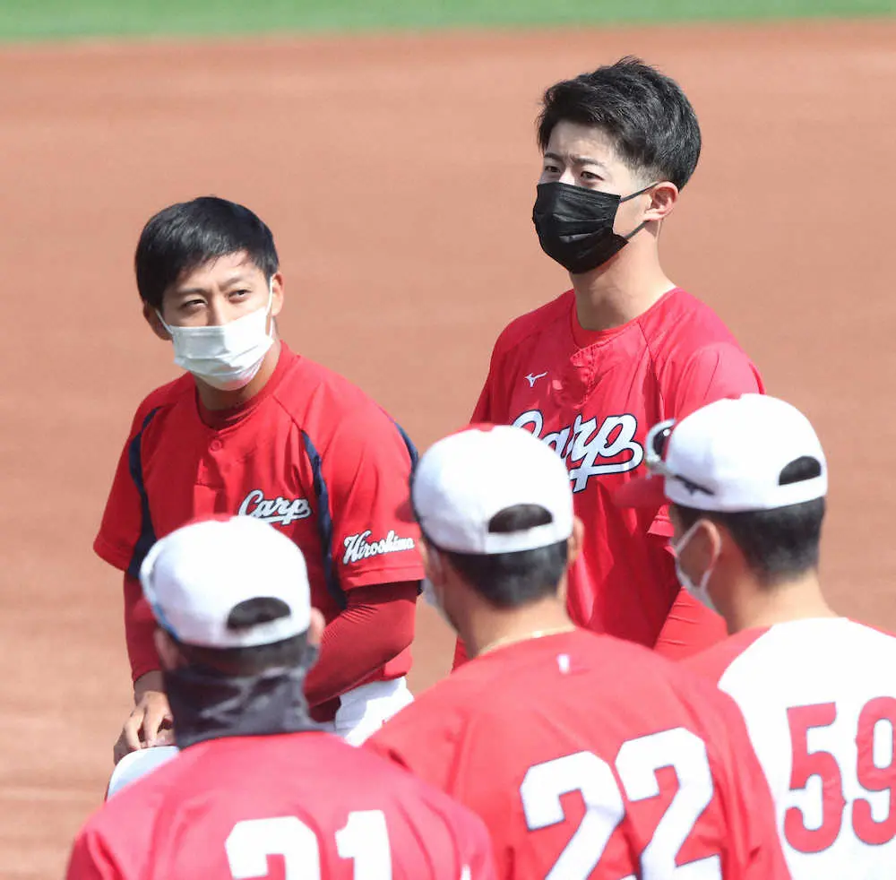 【画像・写真】広島・宇草、羽月が1軍合流　コロナ下で前日に松山、曽根が離脱
