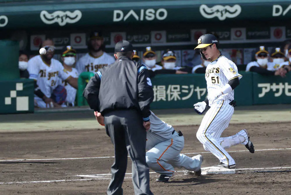 【画像・写真】梅野口火打から阪神4戦ぶり先制点　6戦連続安打の中野「1番打者でも積極的にいくだけ」